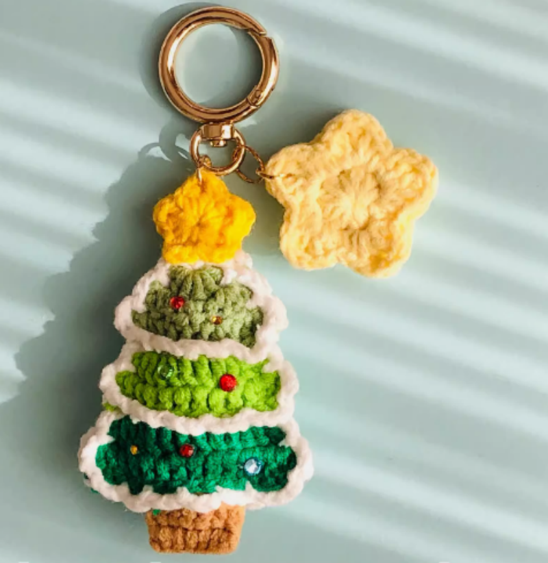 handmade Christmas keychain