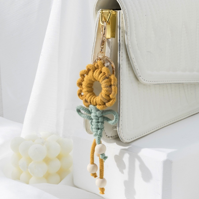 hand knitted keychain