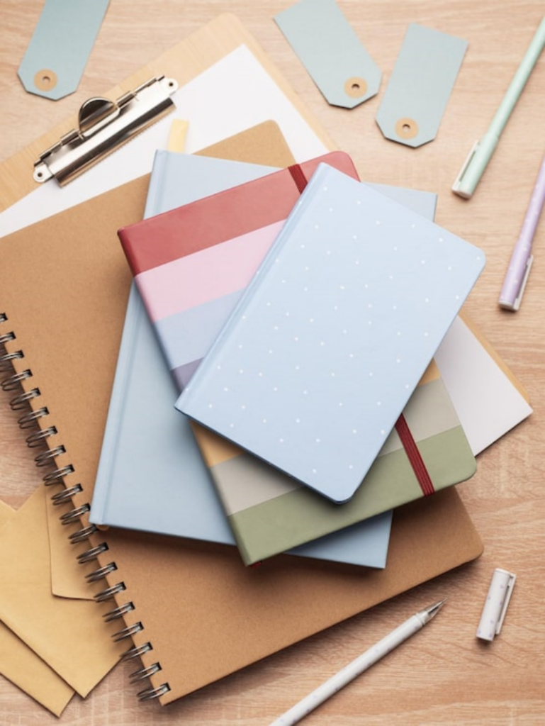colorful notebooks