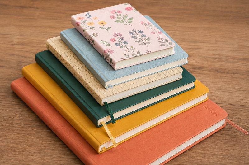 different size notebooks