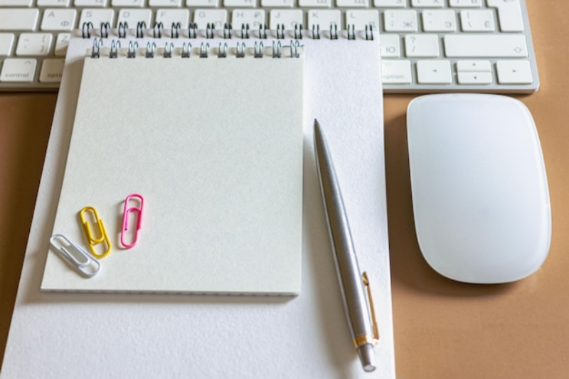 notepads and pen