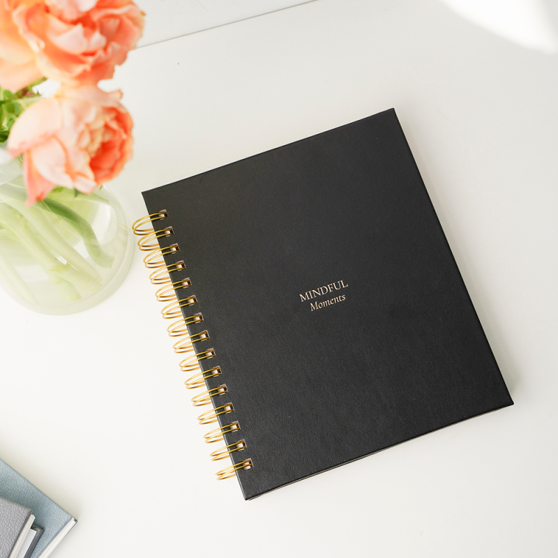 black PU notebook