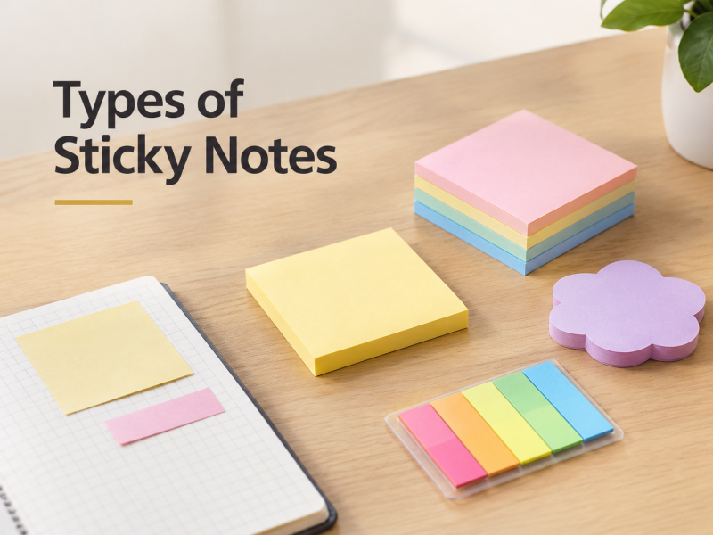 types of sticky notes